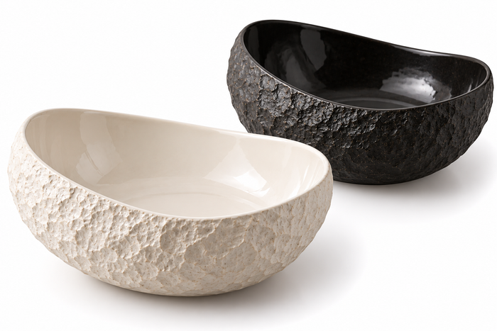Wide Textured Bowl
