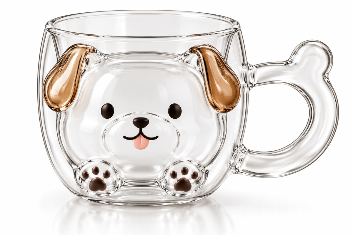 Puppy Paws Glass