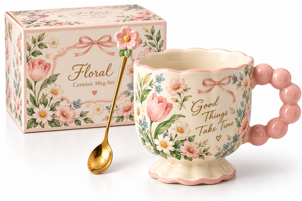 Floral Ceramic Mug