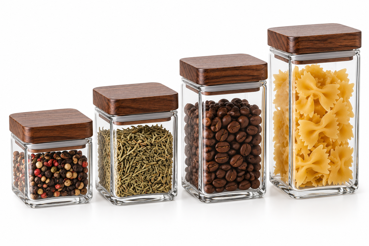 Square Storage Jar set