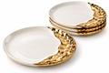 Textured Chrome-Finish Plate set