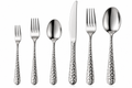 Textured Silver Cutlery
