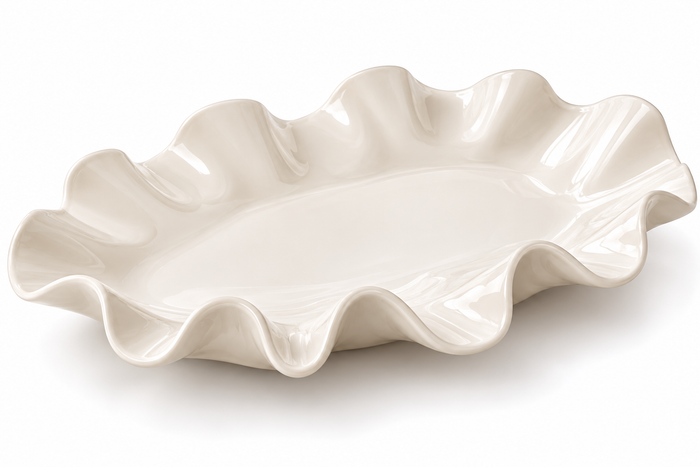 Ruffle-Edge Serving Platter