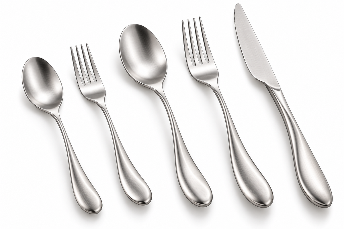 Curved Silver Cutlery