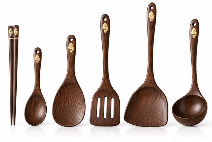 Wooden Kitchen Utensil Set